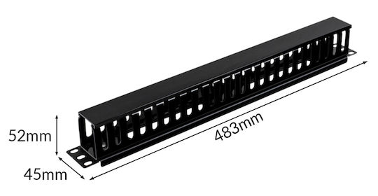 Powertech Bară De Gestionare A Cablurilor NETW-0048 1 Bucată