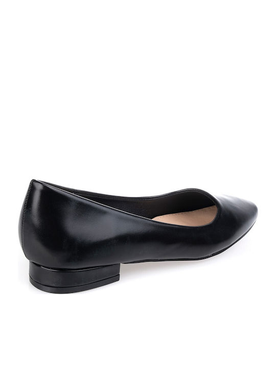 Women's Pointed Toe Ballerina Shoes in Black Colour