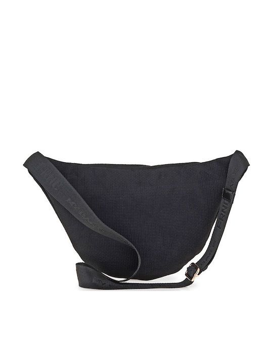 Gestrickte Damen Crossbody Tasche Schwarz