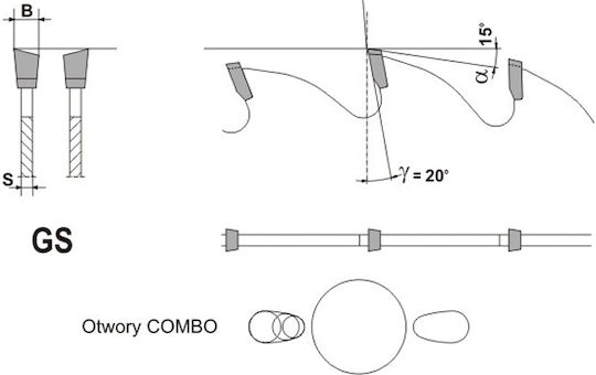Globus Диск За Рязане На Дървo С 30 Зъба 300mm