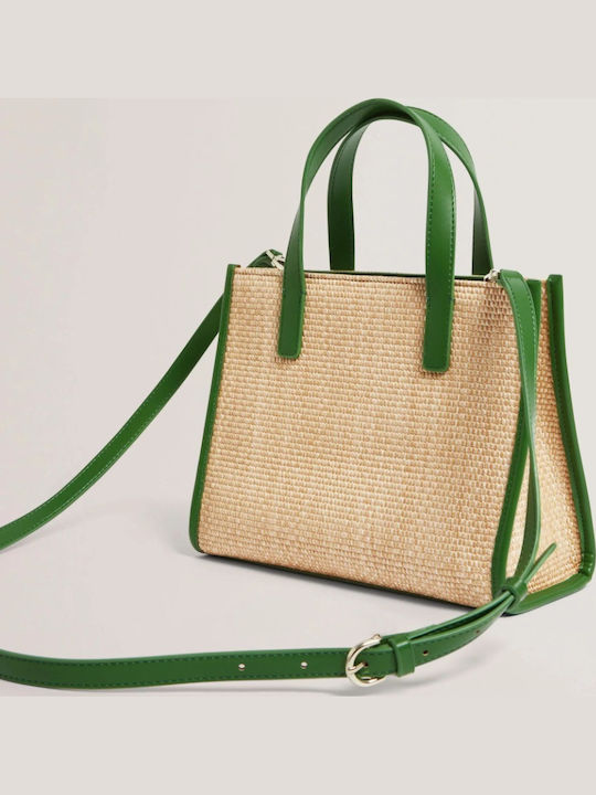 Icon Straw Women's Shoulder Bag Green