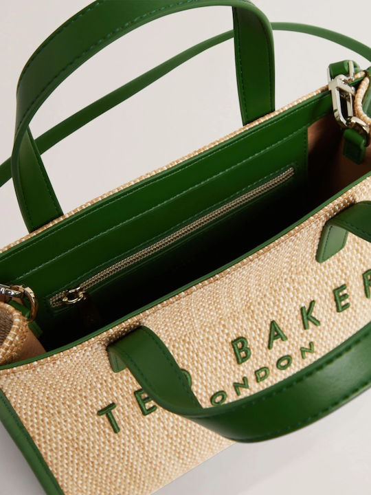 Icon Straw Women's Shoulder Bag Green