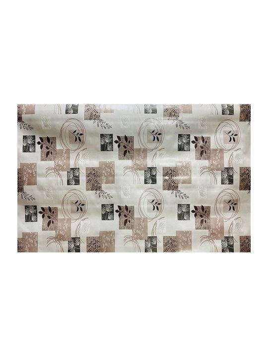 Sidirela Tischdecke Decor Line Blätter Beige 140x140cm E-0944-112.A