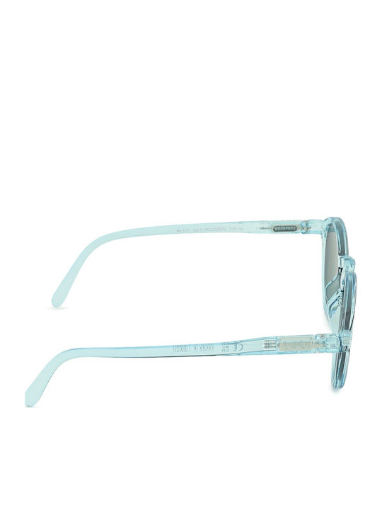 Izipizi Round Kids Sunglasses with Polarized Mirror Lens Blue for 5-7 Years