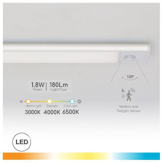 GSC LED Emergency Light with Battery Power Source and Motion Sensor