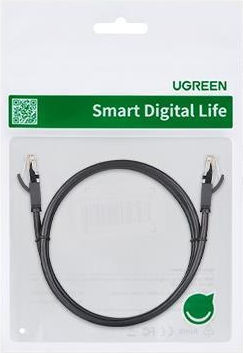 Ugreen Flat U/UTP Cat.6 (Gigabit) Network Cable Ethernet 5m Black
