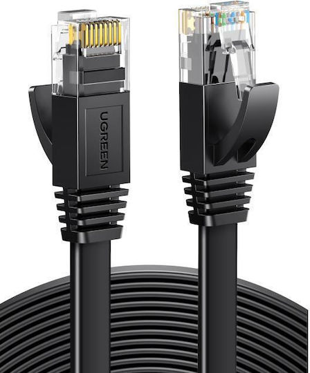 Ugreen Flat U/UTP Cat.6 (Gigabit) Network Cable Ethernet 5m Black