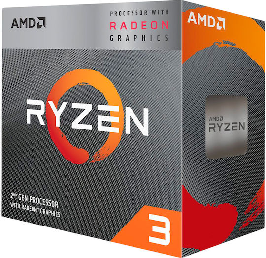 AMD Ryzen 3 3200G 3.6GHz Επεξεργαστής 4 Πυρήνων για Socket AM4 σε Κουτί με Ψύκτρα