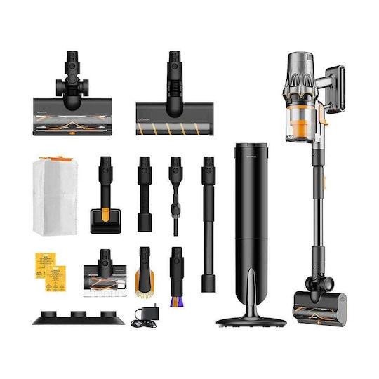 Deerma T50W XT Station Επαναφορτιζόμενη Σκούπα 2 σε 1 Stick & Χειρός Μαύρη