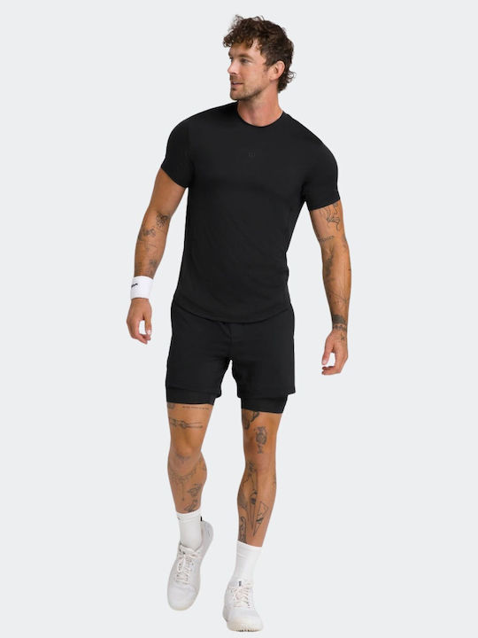 Wilson WM00011431BKA Herren Tenniskleidung Schwarz