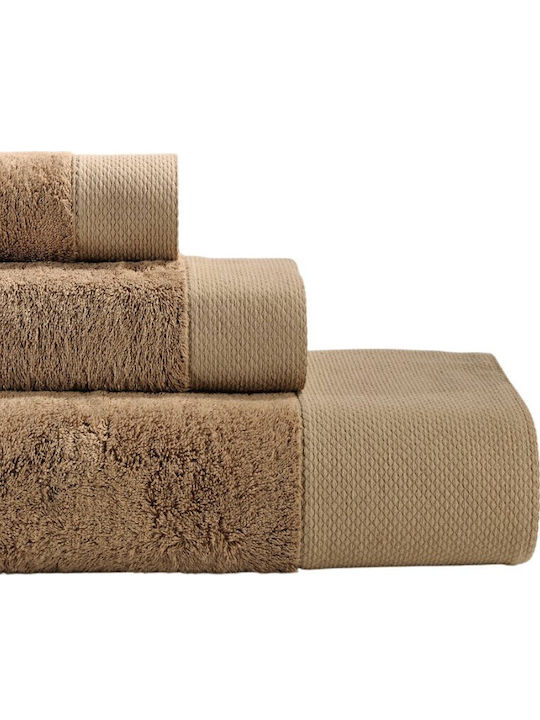 Down Town Home Bath Towels Set 3 pcs Tobacco Weight 600gsm