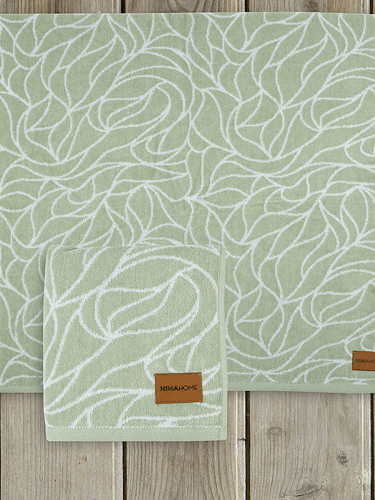Nima Nima Facecloth Amara 50x90cm Green Weight 480gsm