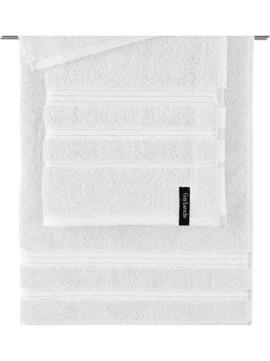 Guy Laroche Bath Towels Set 3 pcs Sofrano White Weight 500gsm
