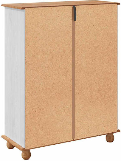Wooden Shoe Organizer White 85x35x108cm