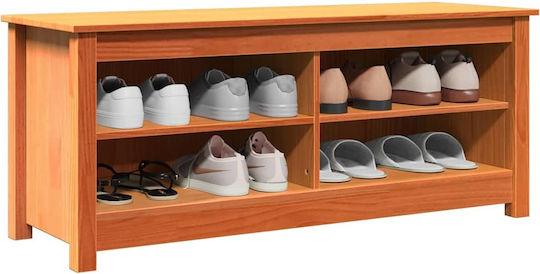 Παπουτσοθήκη από Μασίφ Ξύλο 110x38x45.5cm