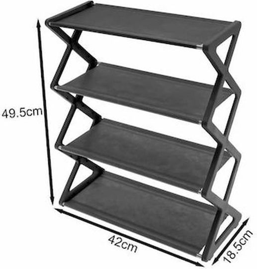 Stoff Schuhschrank Klappbar 42x18.5x49.5cm