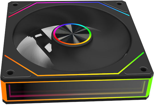 ProGaming PGRLJ8 Ventilator Pentru Carcasă Lamă Inversată 120mm (1800rpm / 41.7cfm) cu Iluminare ARGB și Conexiune 4-Pin PWM 6 buc + Controler PWM / Telecomandă