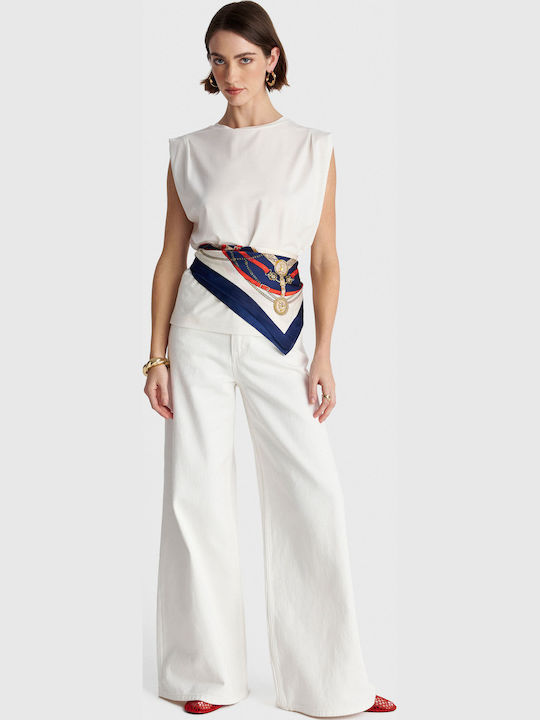 Women's Sleeveless Blouse White