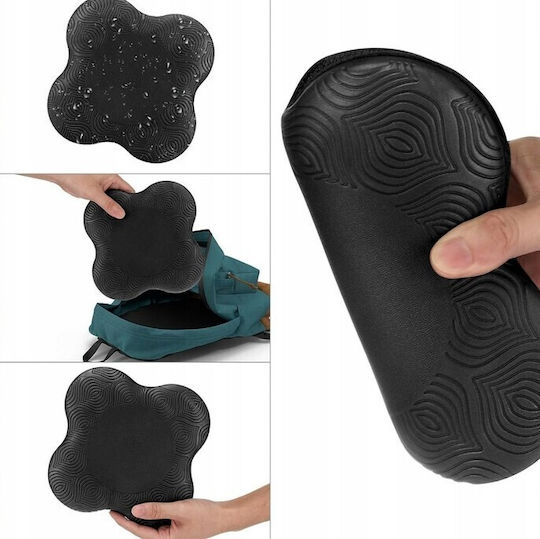Set 2 Perne De Exerciții Pilates Yoga Zola Protecție Articulară Poliuretan Antiderapant 20x2 Cm Gri Închis