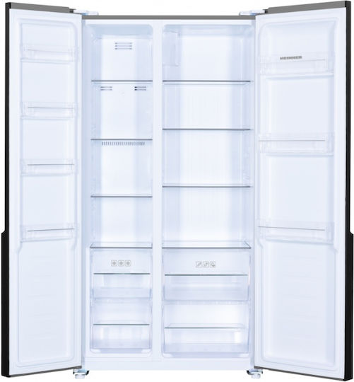 Heinner 442lt NoFrost Î177xL90xA59cm. Negru HSBS-HM442NFGBKE++