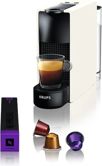 Krups Essenza Mini Еспресо Машина за Капсули Nespresso Налягане 19bar Бяла