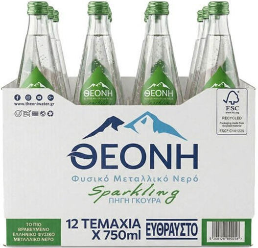 Kohlensäurehaltig Wasser Natürlich 12x0.75Es