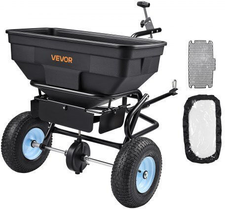 Vevor TCSBJ130LBSPQZ8XK001V0 Wheeled Seed / Fertilizer Spreader with 59kg Capacity