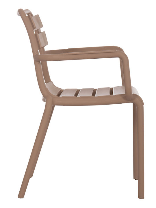 Gartenstühle Polypropylen Philly Beige 58,5x49x83cm