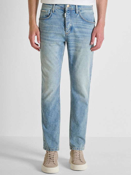 Antony Morato Pantaloni De Blugi Pentru Bărbați Cropped Slim Fit Albastru Cer Adânc