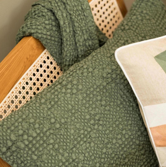 Vivaraise Tana Sofa Throw 2 Seater 180x260cm Olive