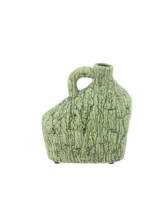 Artekko Vază Decorativă Ceramică Bliss Verde 20.5x8xÎ21cm
