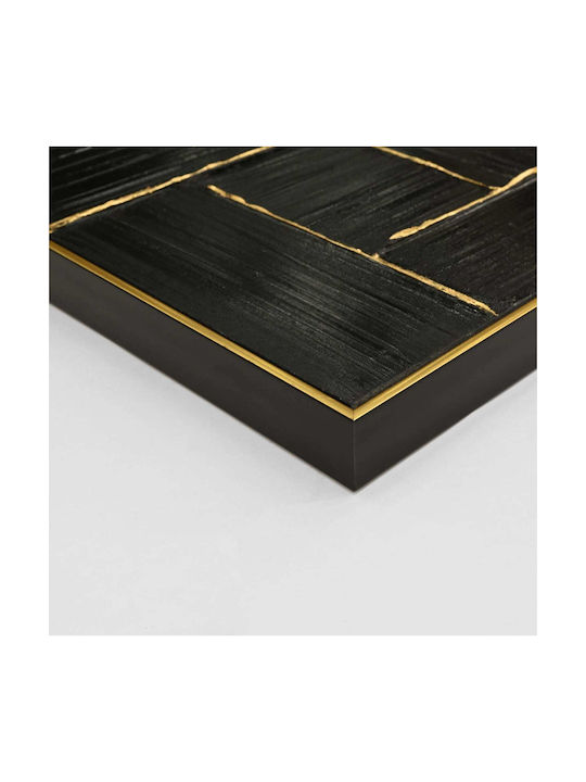 Wall Painting Fb94550 Beige Frame-Black Canvas-Handmade 62x4.5x82cm