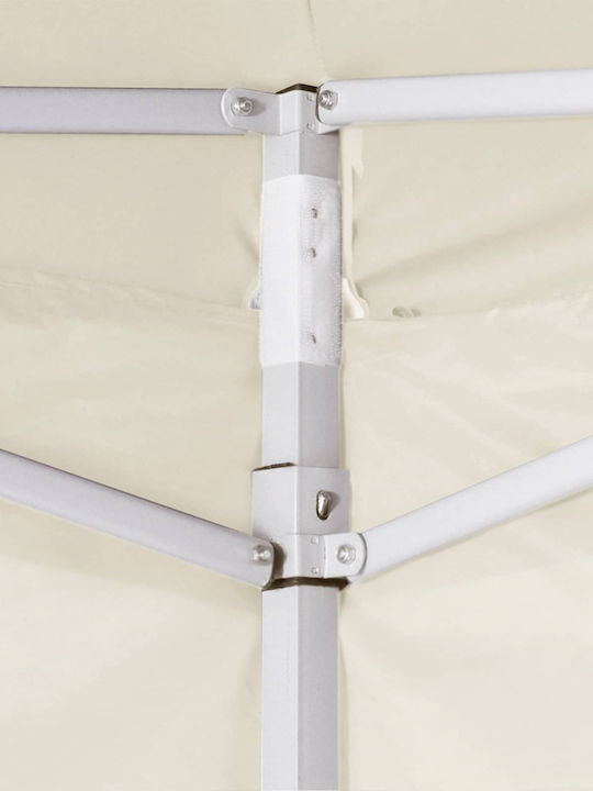 vidaXL Foldable Garden Gazebo Beige 2x2m