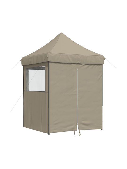 vidaXL Foldable Garden Brown Gazebo 2x2m