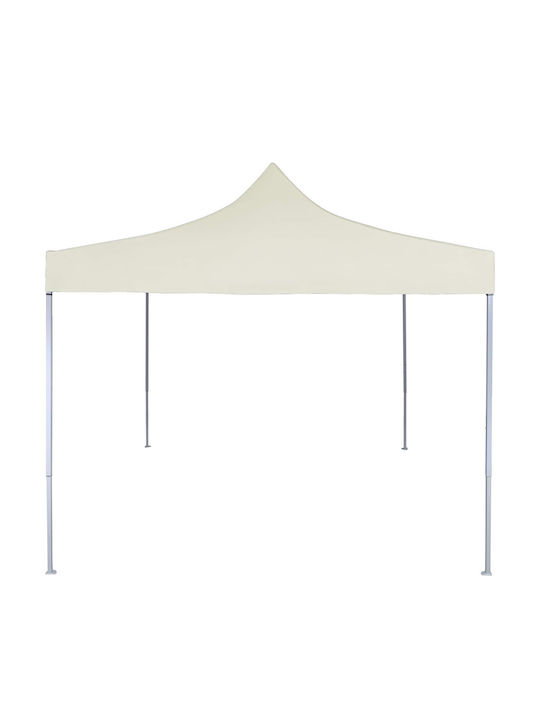 vidaXL Foldable Garden Gazebo Beige 2x2m