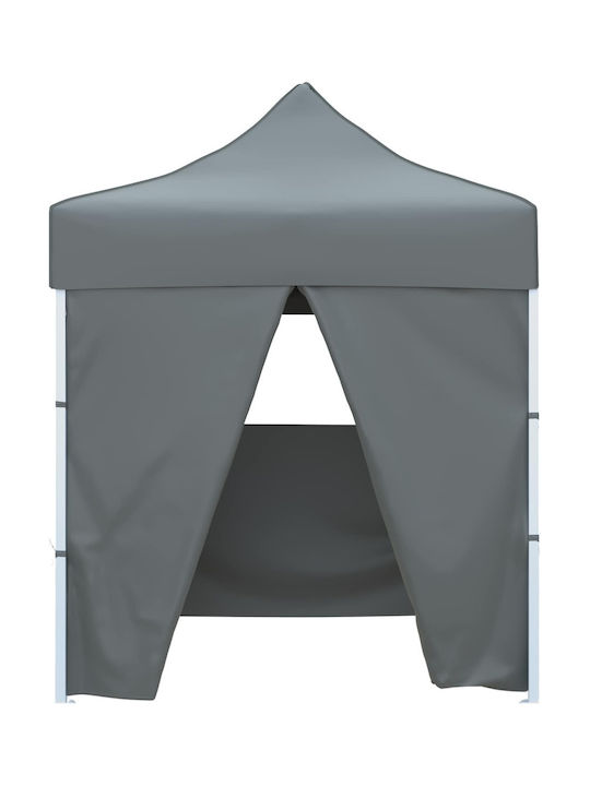 vidaXL Foldable Garden Gray Gazebo 2x2m