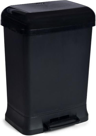 Viopsyctr Viopsyctr Kunststoff Mülleimer mit Pedal Schwarz 38lt