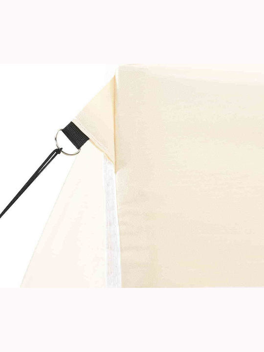 vidaXL Foldable Garden Gazebo Beige 2x2m