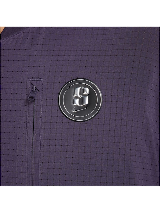 Sabrina Women's Reversible Bomber Jacket Purple