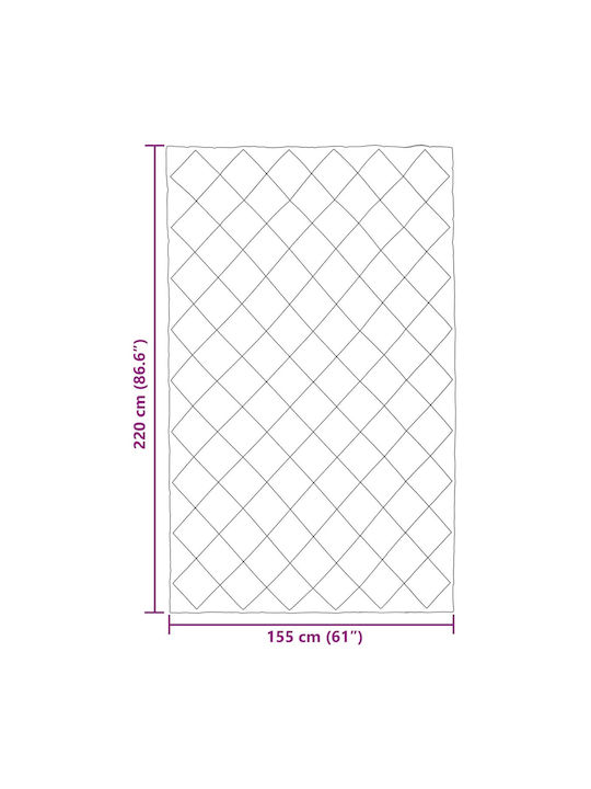 vidaXL Bettbezug Einzelbett 155x220 Taupe