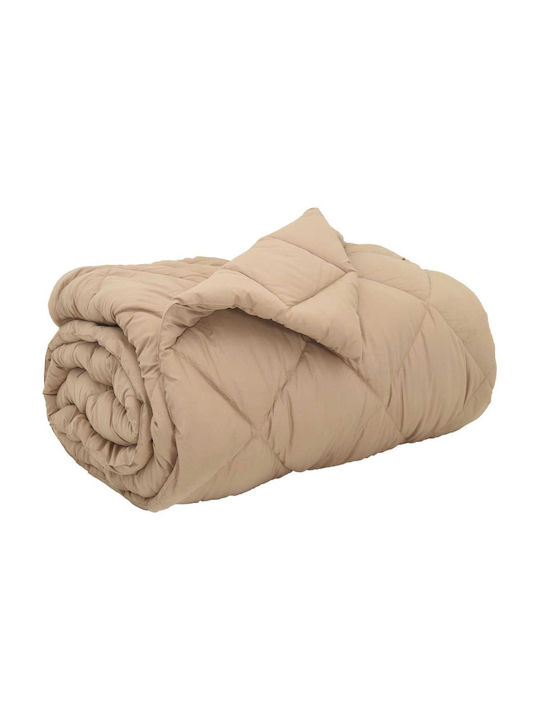 vidaXL Bettbezug Einzelbett 155x220 Taupe