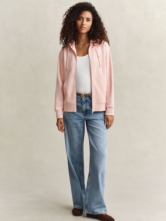 Damen Sweatshirt mit Kapuze Rosa