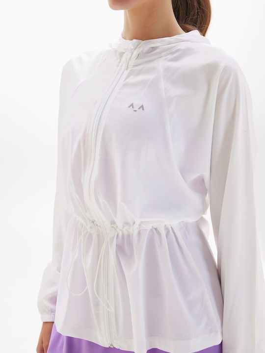 Women's Cardigan with Zipper Light Grey