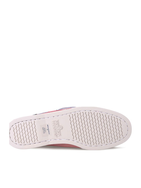 Portland Δερμάτινα Γυναικεία Boat Shoes σε Ροζ Χρώμα