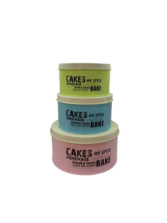 keleman Set of 3 General Use Food Jars with Metallic Lid 3 Pieces