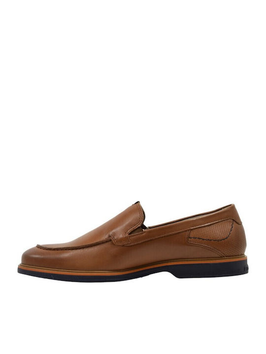Δερμάτινα Ανδρικά Loafers σε Ταμπά Χρώμα