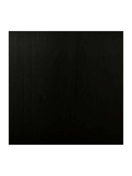 Office Storage Solid Wood Cabinet With Wheels & Drawers Black Velvet-Black Metal L34xW39xH65.5cm