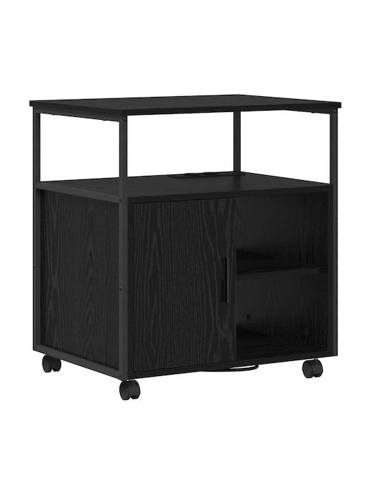 Cabinet de Birou Metalic Black Oak 60x46x67cm