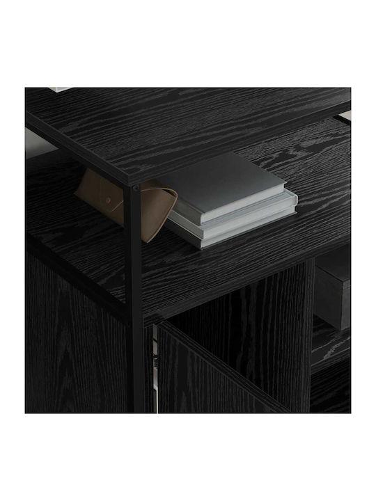 Cabinet de Birou Metalic Black Oak 60x46x67cm