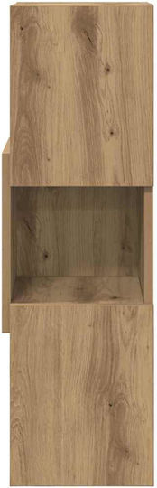 Büroaufbewahrungsschublade und -schrank Holzschatten Weiß 25.5x25x80cm